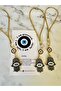 Car Rearview Mirror Ornament - Evil Eye Beaded Hand of Fatima - 4