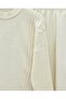 Knitted Patterned Long Back Knitwear Set - Ecru - 2
