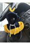 Yellow Navy Blue Fleece Sweatshirt Gear Shift Cover