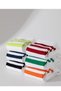 Women's 6 Pairs of Colorful Striped Detailed Premium Quality Daily Tennis Socks, Suitable for All Seasons - 3