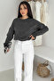 Women's Butterfly Embroidered Knitted Sweater – Naive & Decorative Style - 5