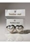 Earrings Heart and Pearl Detail Silver Color - 2