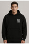 Jdm Black Oversize Hooded Sweatshirt Hoodie - 3