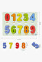 Wooden English Number Puzzle Set - Montessori Intelligence Toy for Learning Math and English from 0 to 9 - 7