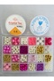 No:118 Pink Beaded Jewelry Making Kit in a 24-Cell Box - with 2 Bead Needles - 5