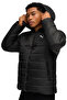 ESS Hooded Padded Jacket Siyah Erkek Fermuarlı Sweatshirt - 5