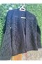 Knitted Hexagon Pattern Cardigan - 2