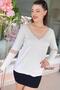 V-Neck Knitwear Blouse 6K087