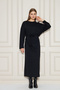 Beli Belted Crew Neck Long Sleeve Maxi Dress - 7