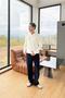 Polo Neck Woven Knitwear Sweater Ecru - 3