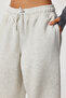 Shardonlu Knitted Barrel Fit Sweatpants Lub0251 Gray Melange - 6