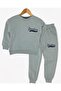 Yankees Printed Winter Boys' Tracksuit Set |   5-9 Years Old 3-Thread Ribbed Sweatshirt & Bottoms