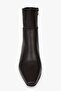 Women's Noria Brown Leather Short Heeled Boots - 3