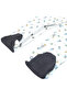 5 piece Unisex 100% Cotton Sets include Bib, Romper, Mittens, Cap and Sleepsuit/Jumpsuit - 6