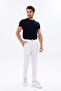 Men's Lace-Up Trousers Slim Fit Stretch Fabric