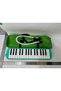 32-key harmonica - color: green - 4