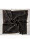 Black, Mink Mixed Pattern Tivil Silk Scarf Ist 11393 - 04 - 5