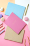 Soft Leather Cover Lined Notebook Set