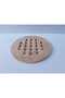 Wooden Bamboo Trivet Teapot Coaster Round Perforated Pot Holder Teapot Mat - 4
