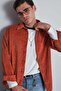 Men's Oversize Velvet Textured Long Sleeve Shirt Tile - 4
