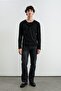Long Sleeve Black T-Shirt with Inner T-Shirt - 6