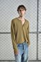 Long Sleeve Taba T-Shirt with Metal Buttons - 4