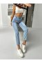 Women's Stone Washed Belted Apollet Mom Jeans - 3