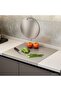 Stainless Steel Set of 2 Counter Protector 40X50Cm and Cutting Board 25X25 cm - 3