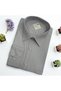 Classic Wide Cut Straight Long Sleeve Men's Shirt - 3