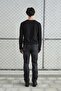 Long Sleeve Black T-Shirt with Metal Studs - 3