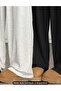 Tracksuit Bottoms 2 (Pieces) Black Gray Opportunity Product Plus Size Quality Loose Fit Flexible Comfortable Fabric - 5