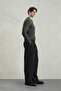 Men's Slim Fit Buttoned Polo Neck Knitwear Khaki T-Shirt - 4