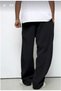 2 (Pieces) Black Gray Quality Loose Fit Stretchy Comfortable Fabric Sweatpants - 8