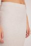 Women's Slim Fit Slim-Fit Slit Beige Skirt - 3