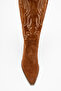 Women's High Heel Western Boots Real Suede Leather Zy 1614 Suede Taba - 2