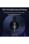 Eacam Mini Wireless Lavalier Microphone 360° Omnidirectional Lapel Mic Noise Reduction Compatible w - 5