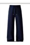 2 (Pieces) Black Navy Blue Opportunity Product Plus Size High Quality Loose Fit Flexible Comfortable Fabric Sweatpants - 3