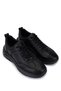 Men's Genuine Leather Black Sneakers & Sports Shoes - 2