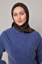 وشاح حريري بنمط البرسيم الصغير باللون البني المر - 3