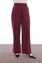 Burgundy Mesh Detailed Three-Piece Set - 6