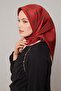 وشاح حريري من التويل بنمط البرسيم الأحمر الصغير