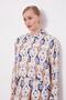 Indigo Geometric Patterned Tunic Set - 4