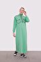 Green Line Pocket Detailed Dress - 2