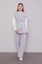 Double Suit with Belt Detail Vest Gray