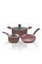 5Pcs Granite Non-Stick Cookware Set | Cooking Pot & Frypan | Kitchen Essentials,BB2003SP - 2