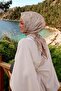 وشاح حريري منسوج بنمط عرقي تجريدي من فرو المنك الخفيف - 2