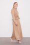 Camel Ruffle Detailed Cupra Skirt Set - 2