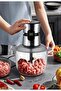Digital Chopper With Touch Screen, 600W, 5L Glass Bowl, 3 Speeds, Low Noise And Smooth Motor With Constant Power, (ME-CH4008) Black - 4
