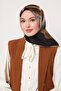 وشاح أسود من الحرير الخالص - 2