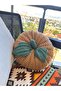 Handmade Knitted Pumpkin Decorative Pillow 20X10 cm – Halloween Themed, Bead Fiber Filled 2